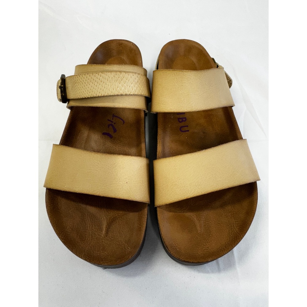 Blowfish Malibu Marge Platform Sandals Light Almond Dye Sz 9‎